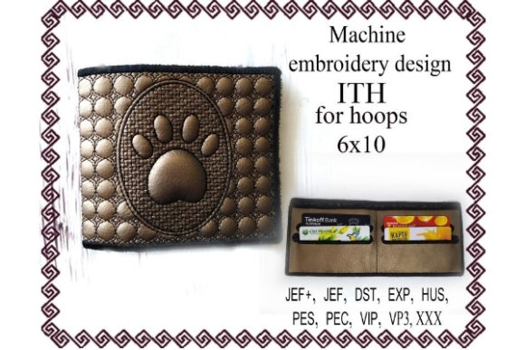 Billfold ITH Purse Paw
