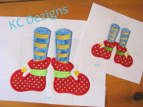Elf Feet Machine Embroidery Design